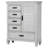 Ranbir 5-drawer Door Chest Distressed White-556702770