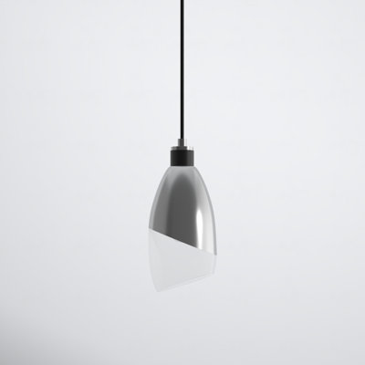 Tabitha Single Light Steel Dimmable Pendant