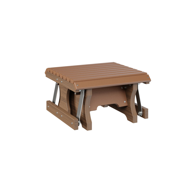 Repose-pieds berlinois berlinois de qualité supérieure, Cedar Top/Antique Mahogany Base