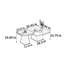 Ensemble de tables basses Italian Minimalist