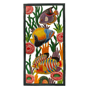 Poisson tropical peint avec bordure