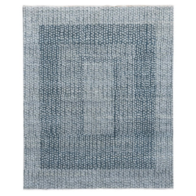 Tapis rectangulaire unique en laine 10 pi x 8 pi Concoff