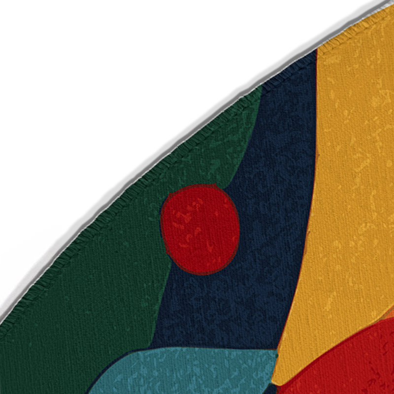 Tapis intérieur et extérieur Jazzy Gleam, Rond 5 pi