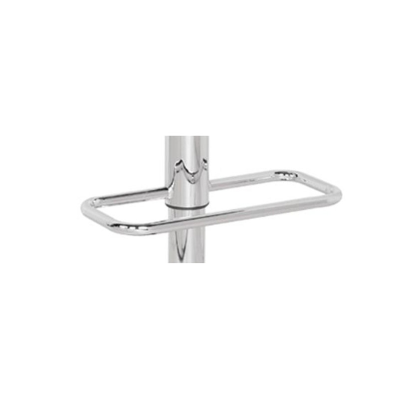 Tabouret réglable pivotant avec finition chromée Rania