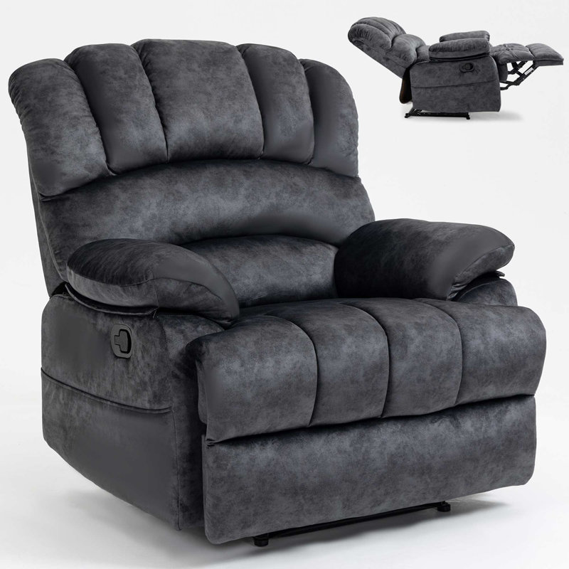 Manual Recliner Chair, Gray