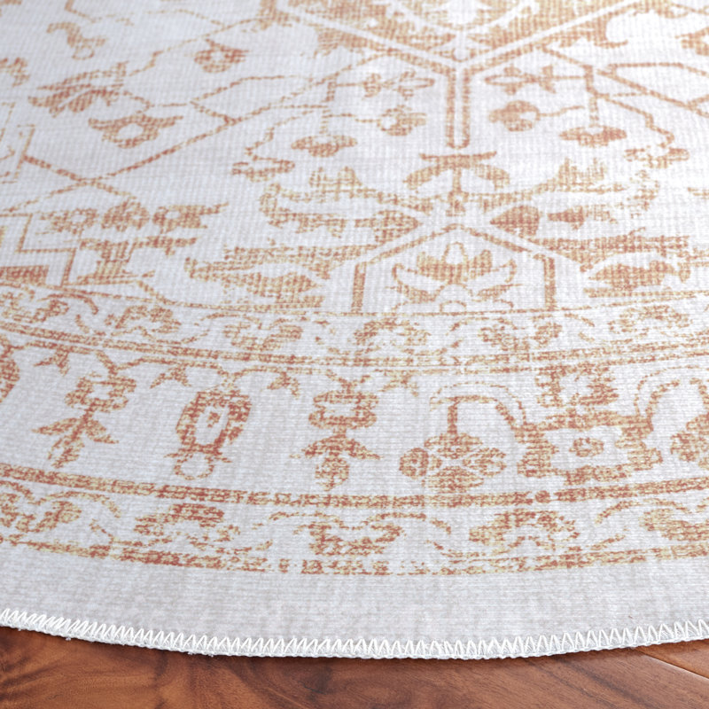 Arizona Performance Machine Washable Oriental Rug, Round 6'