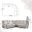 Canapé modulaire inclinable électrique avec rangement 3 pièces Ibach-97218247
