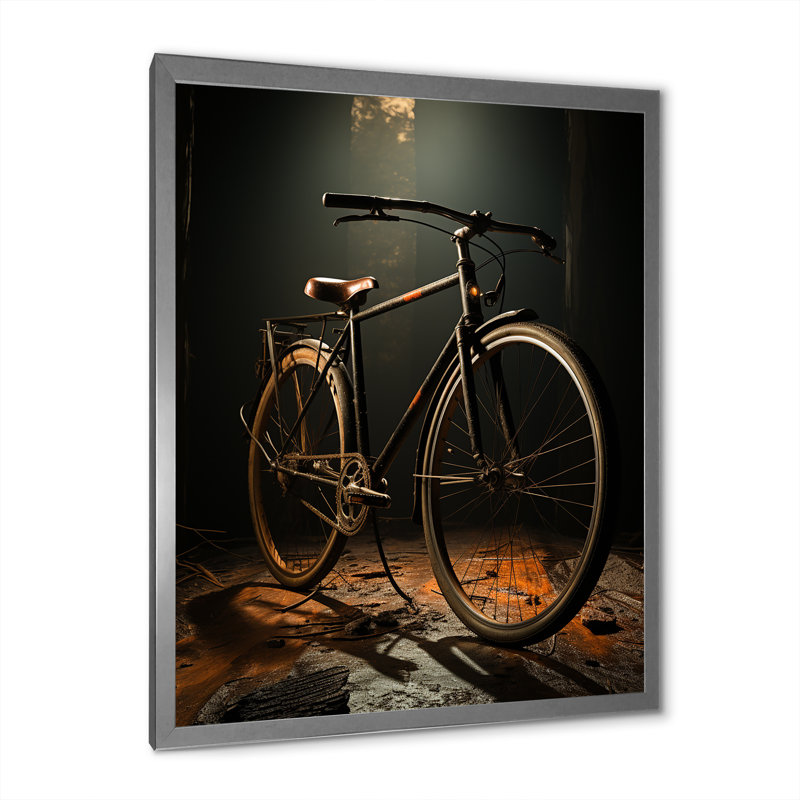 Bronze bronze sur toile, H 32 po x l 24 po x P 1 po, Cadre photo argenté