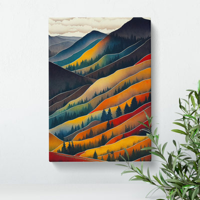 Mountain Landscape Painting No.6 - Wrapped Canvas