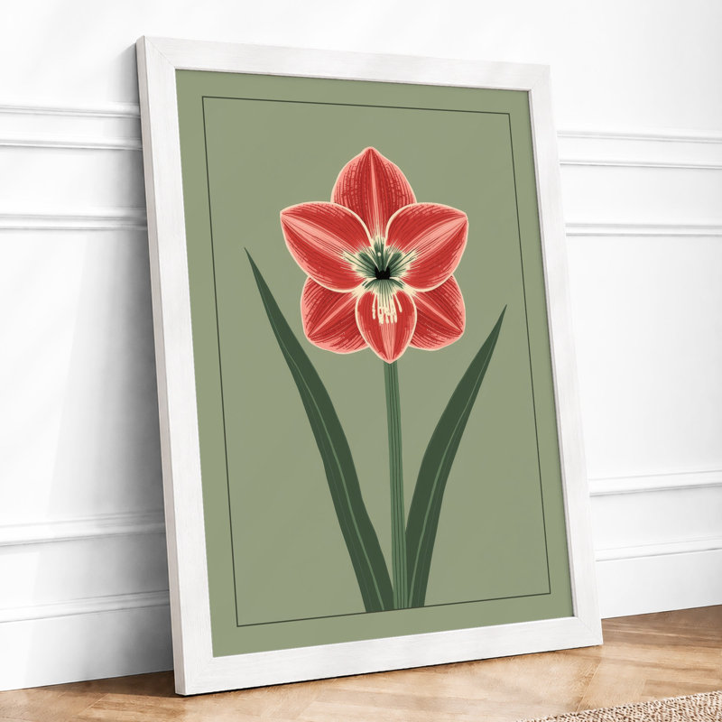 Study Botanical - Framed Print, A3 - 42.0 x 29.7 cm, White
