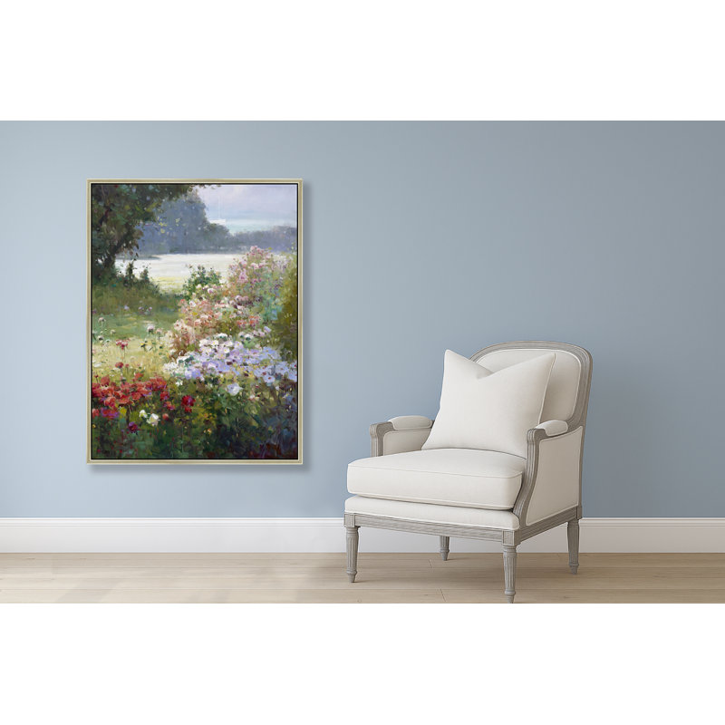 Garden By The Inlet Print, Brown, 42" H x 32" W