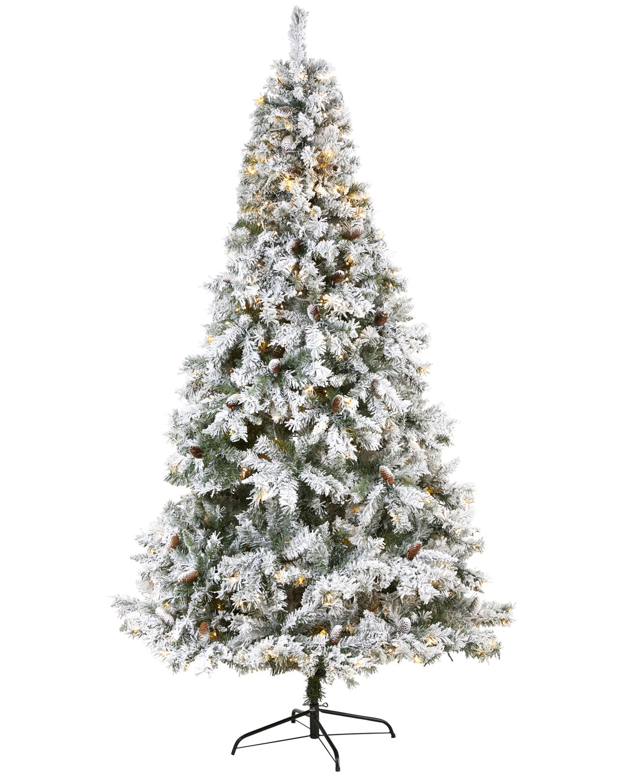 Lighted Artificial Christmas Tree, 8' H