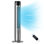 Ventilateur tour, ventilateur sans lame oscillant à 60 ° avec télécommande, refroidissement silencieux, 4 modes, minuterie 12h, affichage à DEL avec arrêt automatique, ventilateur de plancher portatif pour le salon de la chambre à coucher, bureau