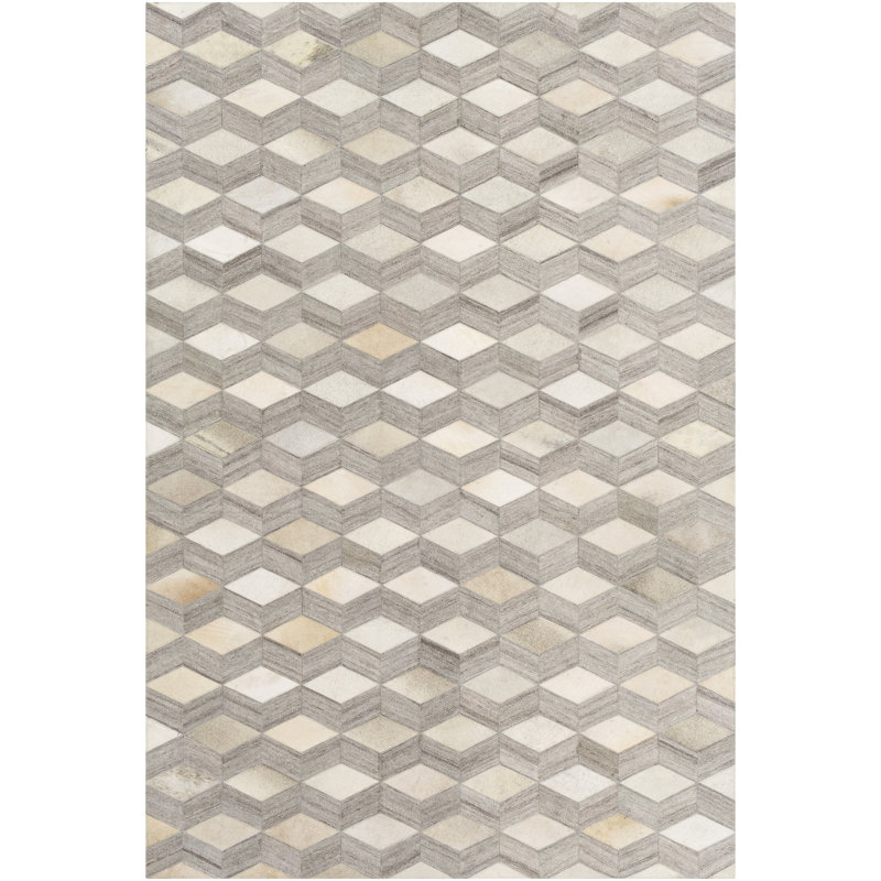 Katharine Leather Oriental Indoor Rug, Rectangle 2' x 3'