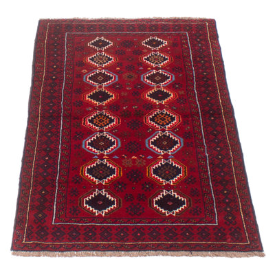 Kalgoorlie One-of-a-Kind 3'3" X 5'6" New Age Wool Area Rug in Dark Red
