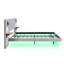 5ft Upholstered Bed With Headboard And 2 Lamps-1808972186