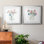 " Hockney Roses I " 2 - Pieces