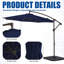 Parasol rond en porte-à-faux 120 po Cheryl-Ann-1182979973