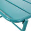 Table d'appoint en fer mat en bleu sarcelle pour créer un espace invitant
