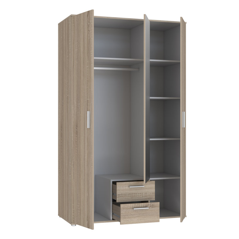 Rakita 3 Door Manufactured Wood Wardrobe