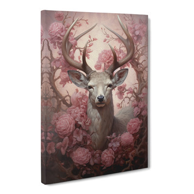 Stag Romanticism - Wrapped Canvas