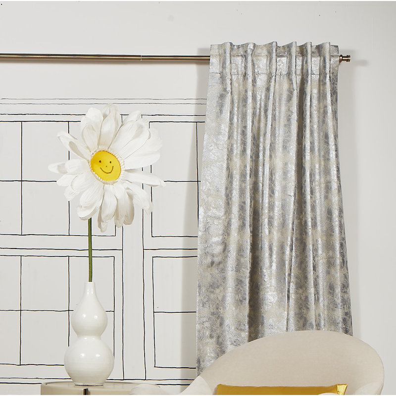 Terrazzo Room Darkening Curtain, 50" W x 108" L