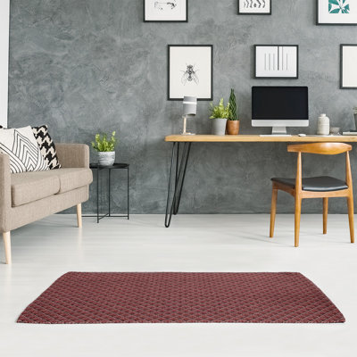 Chenille Geometric Indoor Rug