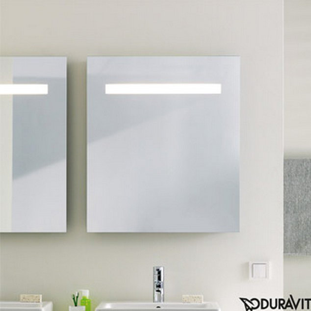 Ketho Collection Modern & Contemporary Frameless Lighted Bathroom / Vanity Mirror, 29.5" H x 26.63" W