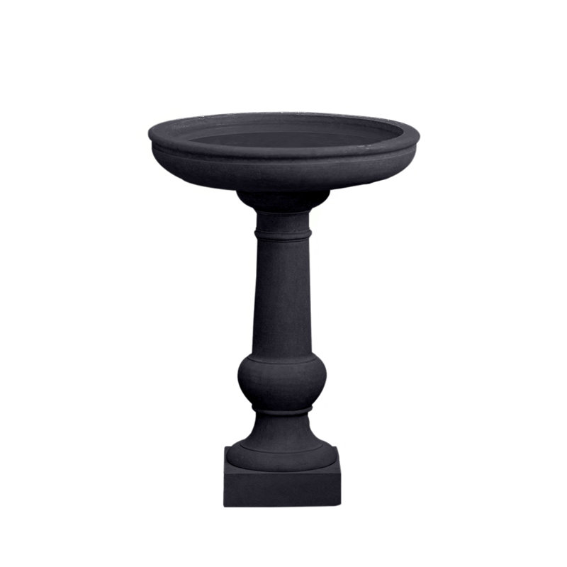 Williamsburg Tea Table Birdbath, Nero Nuovo