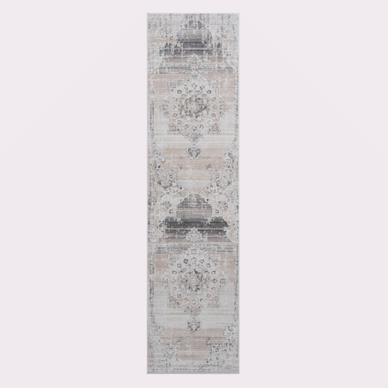 Collection Cream/Beige /Medallion Non-Shedding Living Room Bedroom Dining Home Office Stylish And Stain Resistant Area Rug
