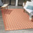 Casie Geometric Reversible Indoor / Outdoor Area Rug in Orange-119130280