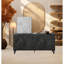 Armoire de rangement décorative 4 portes-467673487