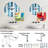 Blue Horizon Lines Striped Pattern - Diamond Decorative Mirror-101223770