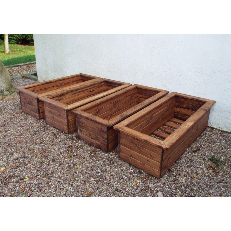 Ferreira Handmade Wood Planter Box, 31.5cm H x 109cm W x 41cm D