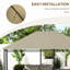 - Abri de jardin d'extérieur 10 pi x 13 pi, kaki avec ventilation et drainage