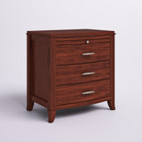 Aleidy 26'' W Solid Wood Nightstand