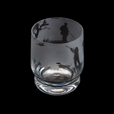 Dartington Crystal Aspect Shooting Scene 350ml Drinking Glass