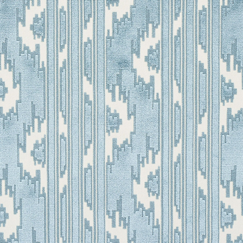 Murat Velvet Fabric, Sky