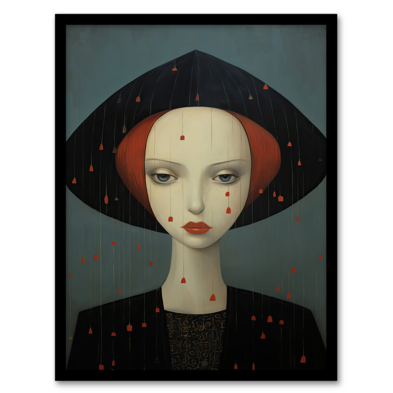 Don't Rain On My Parade Red Haired Woman - Single Picture Frame Print