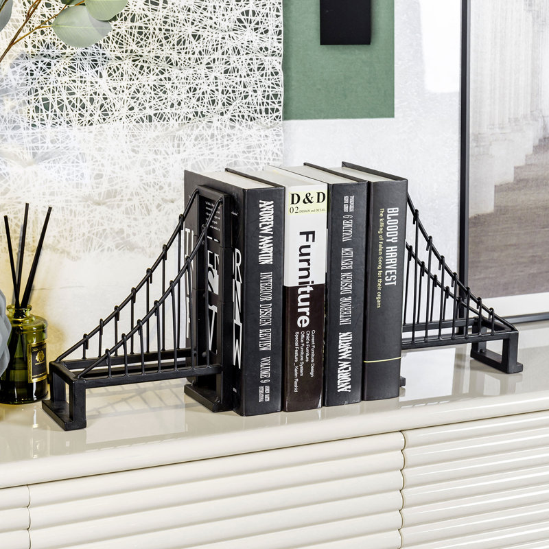 Metal Non-Skid Bookends