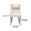 Ensemble de 2 chaises de salle à manger rembourrées Snow Velvet-2135893984
