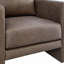 Fauteuil en similicuir espresso-1453923547