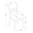 Lockmoor 6 - Person Solid Wood Top Four Leg Dining Set-20548997-127273673