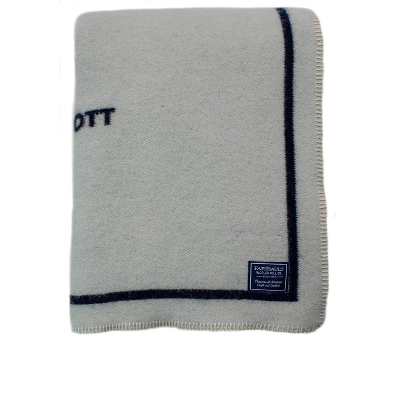 St. Croix Map Wool Throw Blanket