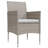  Garden Dining Set Beige And Black-42677409-42677418-50339375