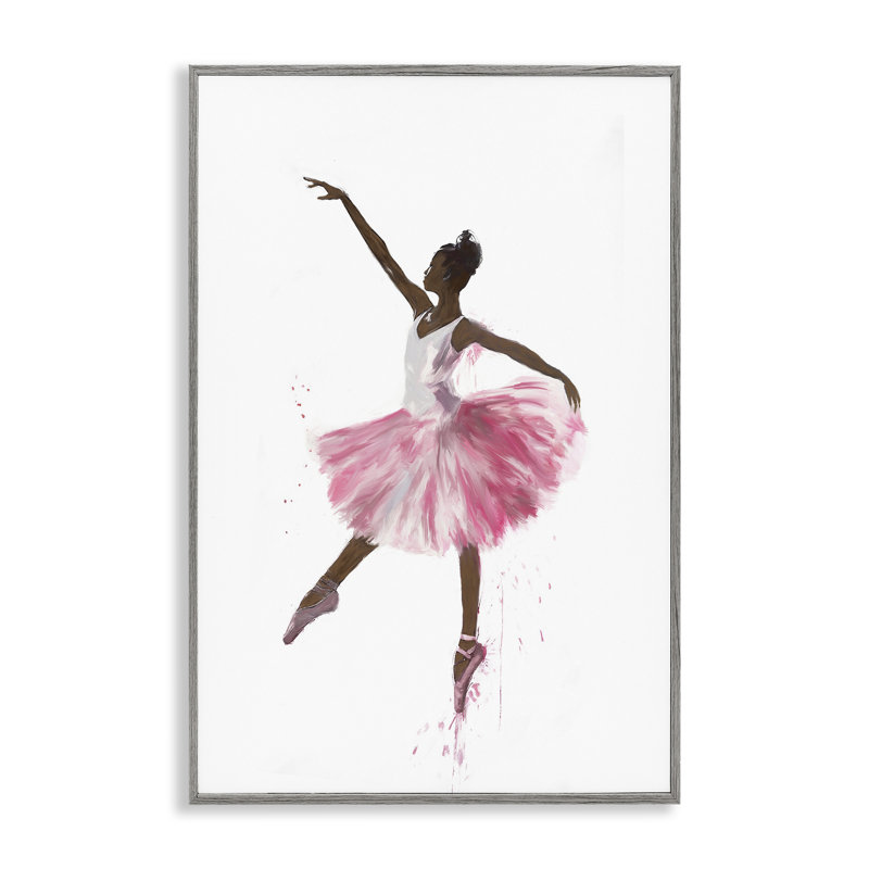 Gracieuse ballerine en rose, estampe numérique par Ramona Murdock, Estampe numérique Farmhouse, H 24 po x l 16 po