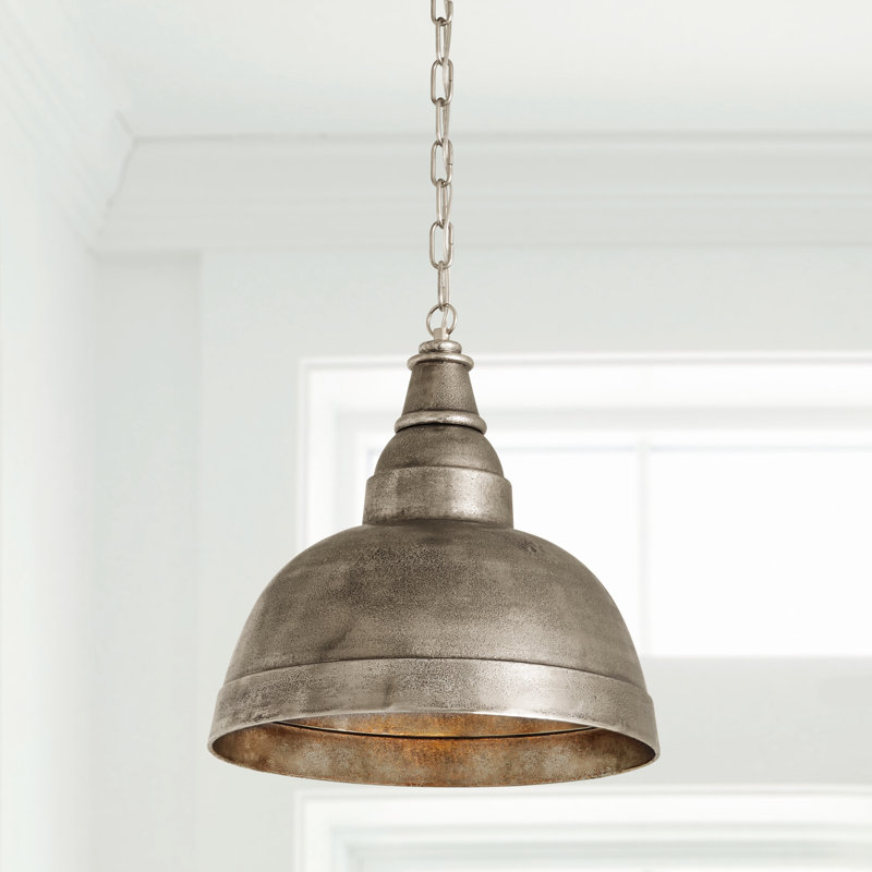 Luminaire suspendu simple à 1 lumière Stacy, Nickel oxydé