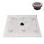 Base de douche en alcôve en acrylique blanc brillant de 38 po x 38 po avec bonde centrale, bonde incluse-115224781