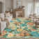 Lorena Timeless Elegance Floral Area Rug in Light Green