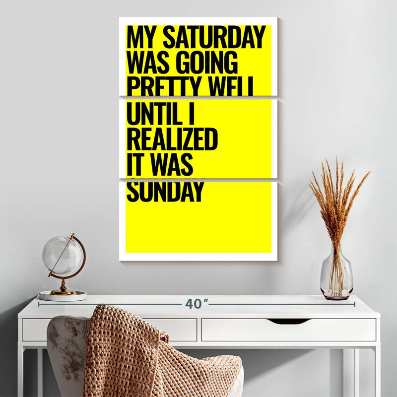 My Saturday, 32" H x 20" W